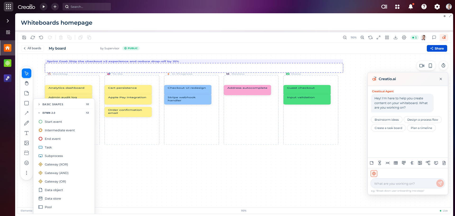 SYNTECH Whiteboard for Creatio — product preview